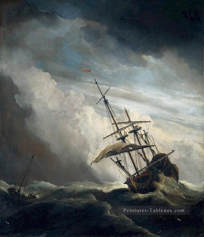 Navire marin Willem van de Velde le Younger Bateau paysage marin Peintures à l'huile